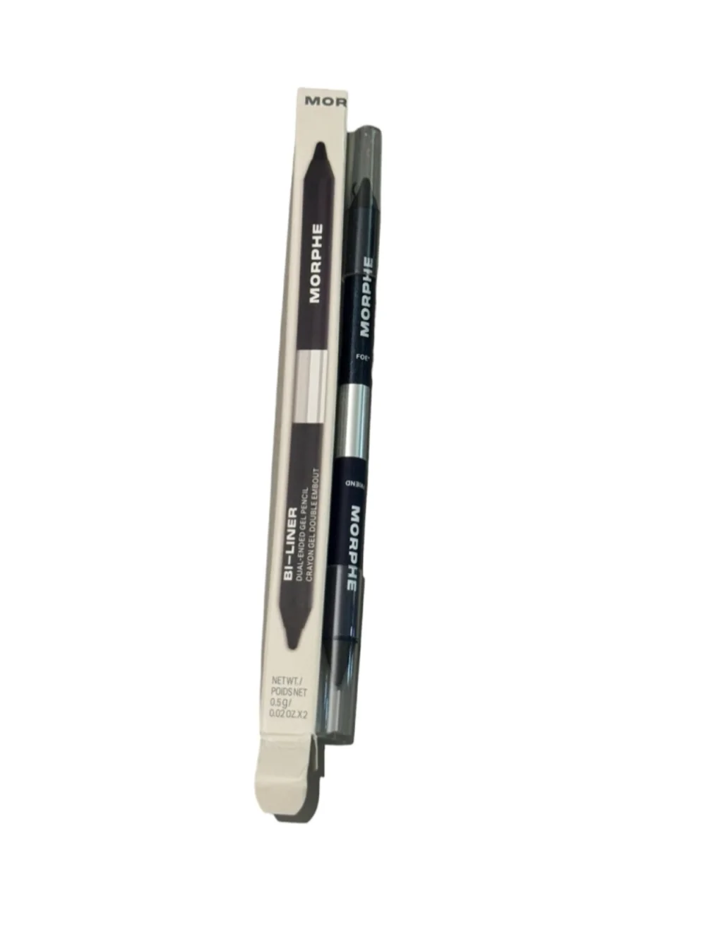 Gel eyeliner dark blue pencil, morphe, dual ended. Shimmer matte